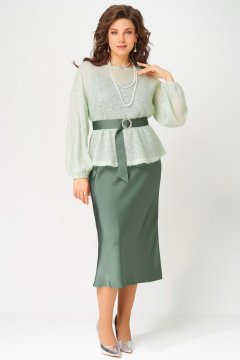 Накидка, платье Fita 3221 нефрит_мята - фото 2