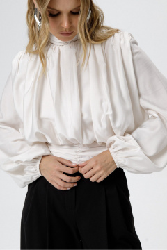 Блуза, брюки PiRS 6475 кремовый+черный - фото 4