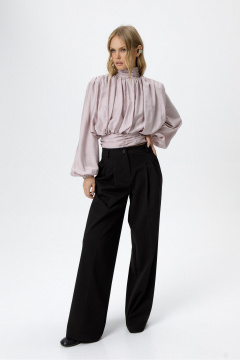 Блуза, брюки PiRS 6475 пыльно-розовый+черный - фото 2