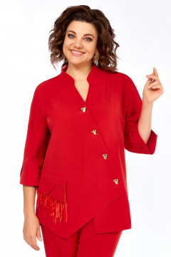 Брюки, жакет БагираАнТа 1090 красный - фото 2