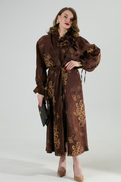 Платье NikVa 1008-1 шоколад - фото 3