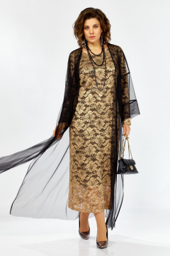 Кардиган, платье Lady Secret 25304 золотой+черный - фото 3