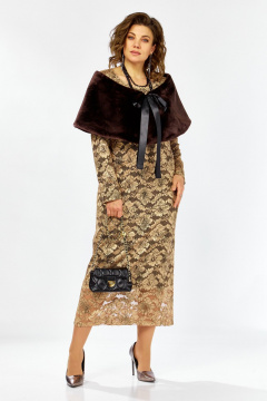 Болеро, платье Lady Secret 25305 золотой+черный - фото 1