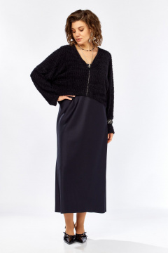 Джемпер, платье Lady Secret 25310 черный/синий - фото 3