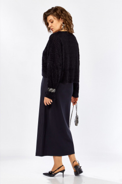 Джемпер, платье Lady Secret 25310 черный/синий - фото 4