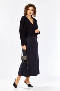 Джемпер, платье Lady Secret 25310 черный/синий - фото 2