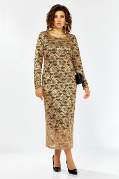 Платье Lady Secret 25311 золото+черный - фото 2
