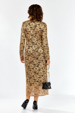 Платье Lady Secret 25311 золото+черный - фото 5