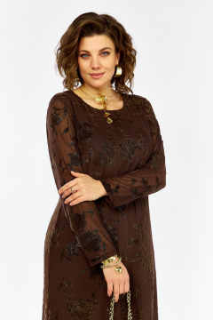 Платье Lady Secret 25312 коричневый - фото 4