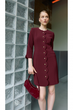 Платье Lokka 1708В бордовый - фото 3