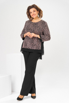 Брюки, джемпер Romanovich Style 2-2880 черный/клевер - фото 2