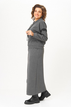 Джемпер, юбка Michel chic 1444 графитовый - фото 3