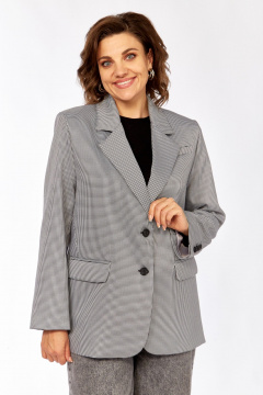 Жакет Rishelie 1014 черный-белый - фото 1