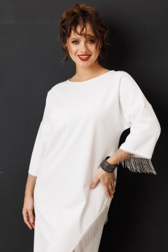 Платье Anastasia 1308 молочный - фото 4