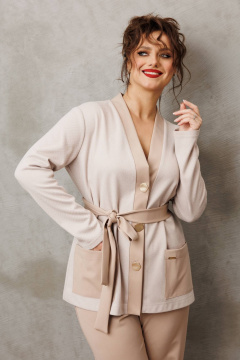 Брюки, жакет Anastasia 1290.1 капучино - фото 2