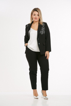 Брюки, жакет Takka Plus 25-258/1 черный - фото 4