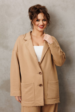 Брюки, жакет Anastasia 1299 песочный - фото 4