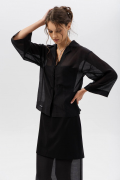 Блуза Romgil РТ0174-ХМ2 черный - фото 1