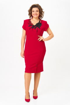 Платье Solomeya Lux 973В алый-черный - фото 3