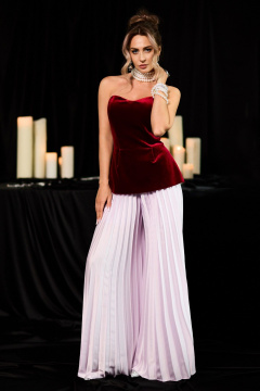 Брюки Golden Valley 16754 серебристо-лавандовый - фото 3