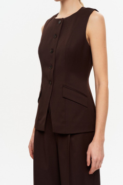 Жилет THE VERY 2432 горький-шоколад - фото 4