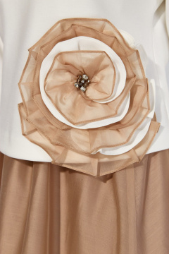 Блуза, юбка TAiER 1405 молочный_бежевый - фото 5