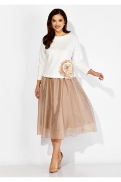 Блуза, юбка TAiER 1405 молочный_бежевый - фото 1
