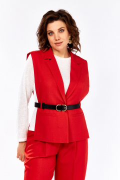 Брюки, жилет Rishelie 1012 красный - фото 5