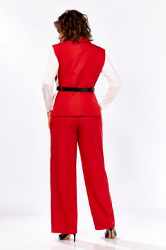 Брюки, жилет Rishelie 1012 красный - фото 4