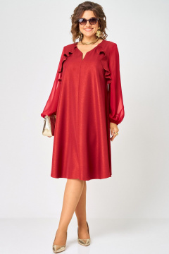 Платье EVA GRANT 7322А красный - фото 3