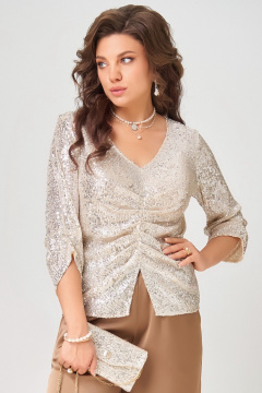 Блуза, сумка Fita 20781 золотисто-бежевый - фото 2