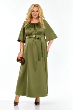Платье Rishelie 975 олива - фото 2