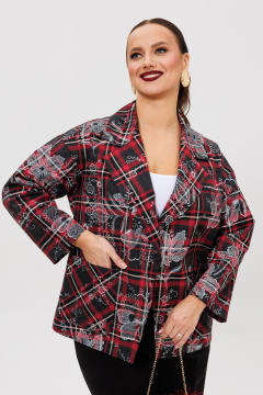 Брюки, жакет Mubliz 308 клетка-черный - фото 4