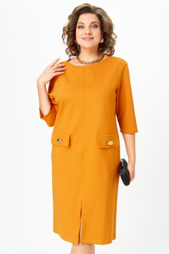 Платье Michel chic 2192 охра - фото 4