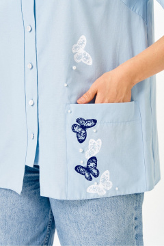 Блуза DaLi 5768 голубая - фото 5