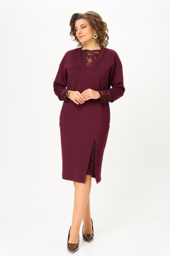 Платье Koketka i K 1337-1 бордовый - фото 2