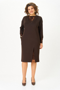 Платье Koketka i K 1337 коричневый - фото 5