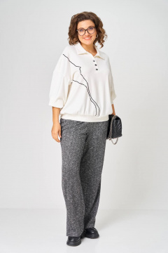 Брюки, джемпер Karina deLux M-1414 молочно-серый - фото 1
