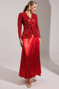 Жакет, юбка Мода Юрс 25-2881 красный - фото 1