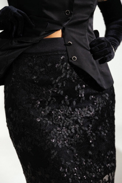 Юбка Мода Юрс 25-2946 черный_new print - фото 5