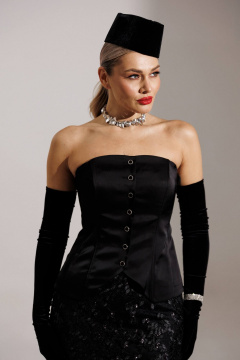 Юбка Мода Юрс 25-2946 черный_new print - фото 4