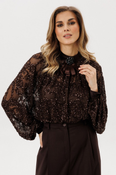 Блуза, топ EOLA 3023 шоколад - фото 1