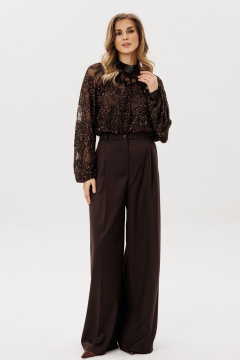 Блуза, топ EOLA 3023 шоколад - фото 3