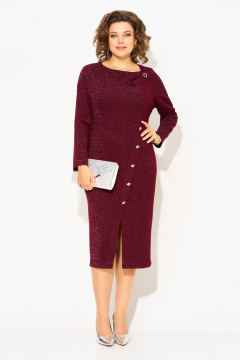 Платье Liliana 1501 бордо - фото 3