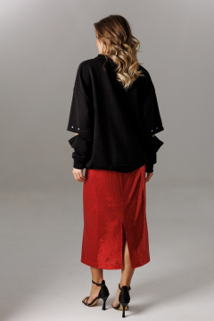 Блуза Ларс Стиль 1187/1 черный - фото 5