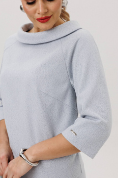 Блуза, юбка Anastasia м-1163 серо-голубой - фото 5