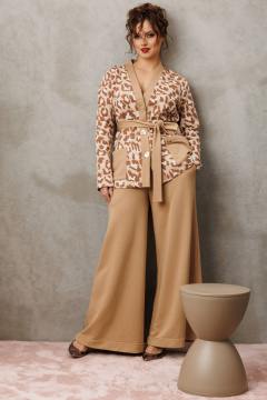 Брюки, жакет Anastasia м-1292.1 бежевый - фото 3