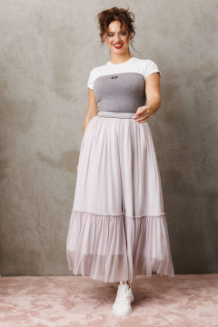 Юбка Anastasia м-1296 французский серый - фото 4