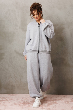 Брюки, джемпер Anastasia м-1317 серый меланж - фото 3