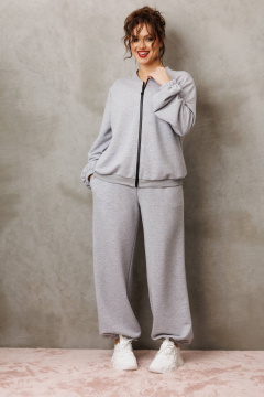 Брюки, джемпер Anastasia м-1317 серый меланж - фото 2